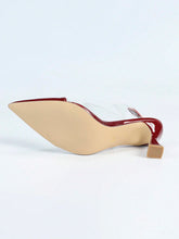 Women's Burgundy Pointed Toe Stilettos, Comfortable Versatile Fashionable Sexy Elegant